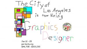 City of Los Angeles job advertisement for graphics designer